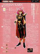 Haman Karn (Gundam ZZ) - information from Gundam Perfect File