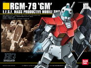 1/144 HGUC RGM-79 GM (2001): box art