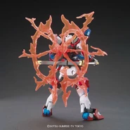 HGBF 1/144 Kamiki Burning Gundam (Rear, with flame effects)