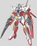 Fan art CG of Reborns Gundam, front view.