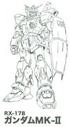 RX-178 - Gundam Mk-II - Lineart