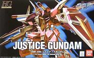 HG 1/144 ZGMF-X09A Justice Gundam (2003): box art