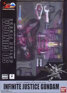 SD Gundam Action Figure "ZGMF-X19A Infinite Justice Gundam" (2012): package front view