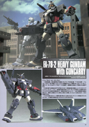 Heavy Gundam and Guncarry model from Gundam Weapons: New Generation