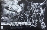 HG SEED 1/144 MBF-P01-ReAMATU Gundam Astray Gold Frame Amatsu (P-Bandai exclusive; 2013): box art