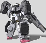 Fan art CG of Gundam Virtue, Back view.