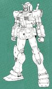 RX-78-3 Gundam "G-3" re-illustration by Kyoshi Takigawa front wiew