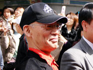 Tomino at the opening.