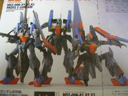 1/144 Scratch Built Prototype Z Gundam X1, X2 and X3
