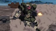 Zeon Remnant's Dwadge armed with 120mm Machine Gun and Heat Tomahawk (Gundam UC)