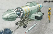 RX-77 Guncannon Spray Missile Launcher.png (694 KB) Spray Missile Launcher on transport trailer