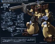 Color art and design for 1/144 HGUC Dom Tropen (Sand Brown Color) (2002): illustration by BEE CRAFT