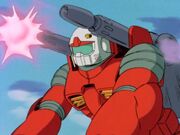 MSG1 Guncannon firing cannons