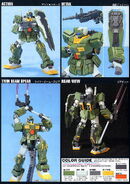 1/144 HGUC RGM-79FP GM Striker Action Poses and Accessories