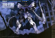 EW Ver. in Gundam Perfect File: artwork by Masanori Shino