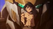 Mikazuki aims gun at Crank Zent.jpg