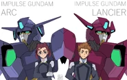 Arc lancier yanase.jpg (114 KB) Emilia and Karuna with Impulse Gundam Arc and Impulse Gundam Lancier