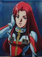 Christina Mackenzie in pilot suit: illustration by Haruhiko Mikimoto