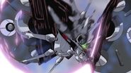 Cleaving a Destroy Gundam's "Sturm Faust" Detachable Arm Beam Cannon with MA-M80S "Defiant Kai" Beam Javelins combined (A New Flag, HD Remaster)