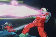 Kai's and Hayato's Guncannons as seen on Mobile Suit Gundam III: Encounters in Space motion picture
