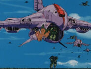 Gaw air-dropping Zaku II Kais as seen on Mobile Suit SD Gundam Mk IV OVA