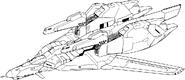 MSZ-006B - Zeta Plus B - Waverider Lineart