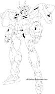 GN-0000 - 00 Gundam - Lineart