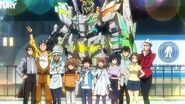 Unicorn Gundam statue (Gundam Build Divers)