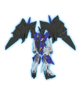 HGAC Gundam Griepe (P-Bandai exclusive; 2025): MS Mode, rear lineart