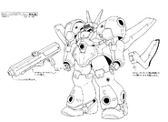 Front, with details on Beam Rifle and Beam Cutters