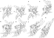 Ex-S Gundam transformation sequence