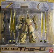 Mobile Suit in Action (MSiA / MIA) "PMX-003 The-O" (Original release; 2003): package front view.