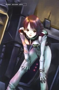 Asuna Elmarit (Ecole du Ciel academy pilot suit) - Art by Haruhiko Mikimoto