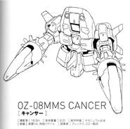 OZ-08MMS - Cancer - MS Mode Lineart