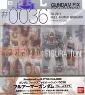 Gundam Fix Figuration (GFF) #0036 "FA-78-1 Full Armor Gundam [Frame Model] / RX-78-2 Gundam Real Type 'Ver. Ka'" figure set (2007): package front view