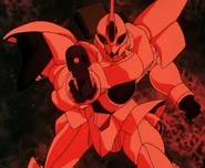 Katejina Loos's Rig Shokew about to fire Hand Beam Gun