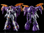 High Mobility Mode (front and rear view) of HGAC 1/144 Gundam Aesculapius (P-Bandai exclusive; 2022)