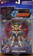 MSiA / MIA "GF13-017NJII Burning Gundam" (North American release; 2002): package front view