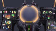 Cockpit console's front section (Kira of the Skies, HD Remaster)