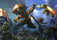 Wodoms fighting the Borjarnons