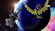 Freedom Gundam after the battle