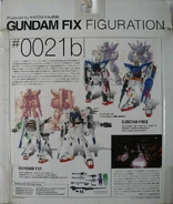 GFF #0021b "F91 Gundam F91 / F90II Gundam F90II" figure set (2004): package rear view