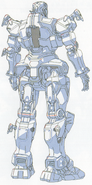 Rear view without backpack unit
