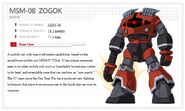 Zogok: information from Gundam Unicorn