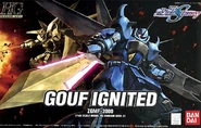 1/144 HGSEED "ZGMF-2000 GOUF Ignited" (2005): box art