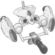 Moebius equipped with Gatling cannon (Gai Murakumo unit)