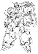 Lineart - front view (SD Gundam G Generation version)