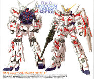 Destroy Mode profile from MG 1/100 RX-0 Unicorn Gundam Ver.Ka model kit manual