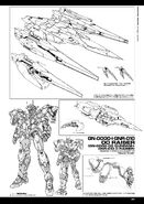 MG 1/100 GN-0000+GNR-010 00 Raiser lineart by Kanetake Ebikawa