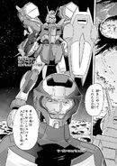 Gunbarrel Dagger leading a team of mobile suit against the Hyperion Gundam unit 1 (SEED X Astray Ch8)